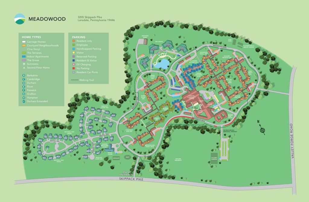 Meadowood Retirement Community map