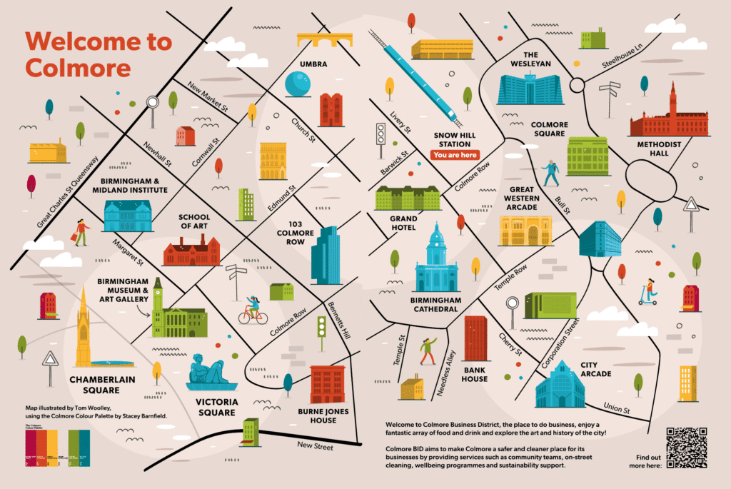 Snow Hill map mural