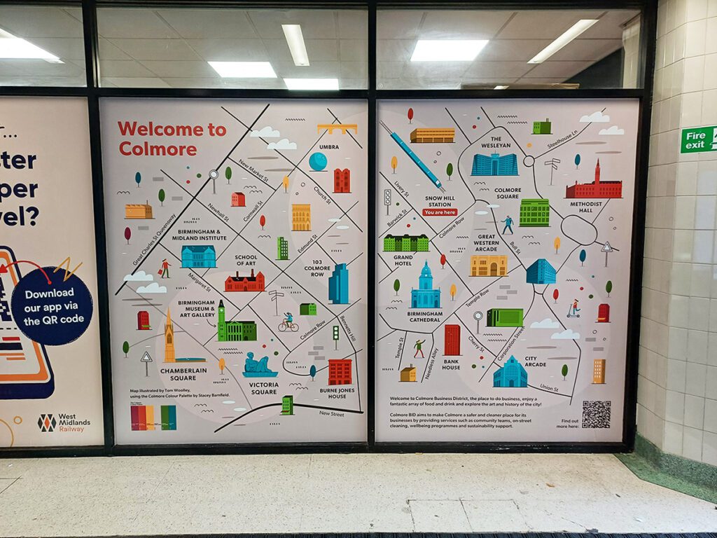 Snow Hill map mural