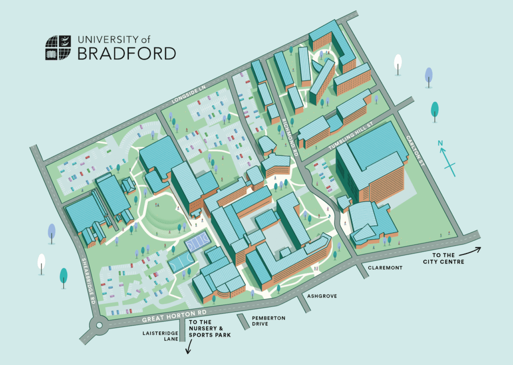 University of Bradford campus map