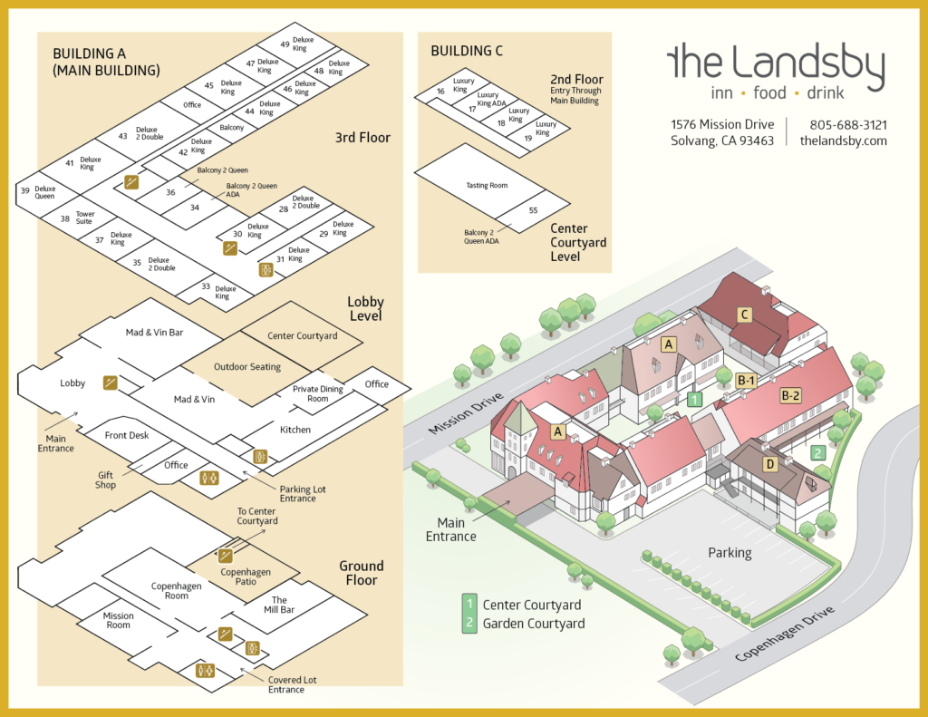 The Landsby 3D Hotel Map